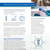 National ALS Biorepository informational flyer.